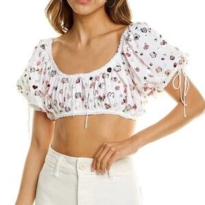 For Love And Lemons Cold
Hearted Crop Top